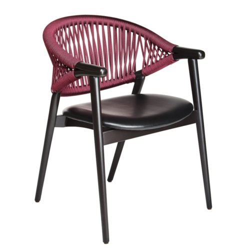 angled view of umami armchair