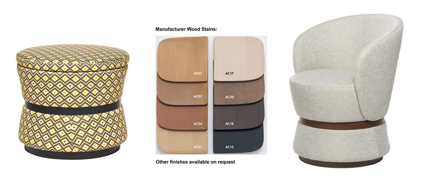 Poufs for hotel foyers
