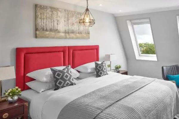 Hotel room colour scheme